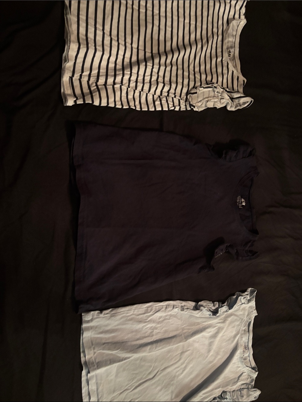 Kids  - Girls - frilly tank tops - 3 tops - H&M